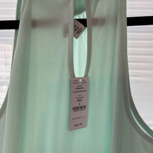 White House Black Market Mint Green Tank Top